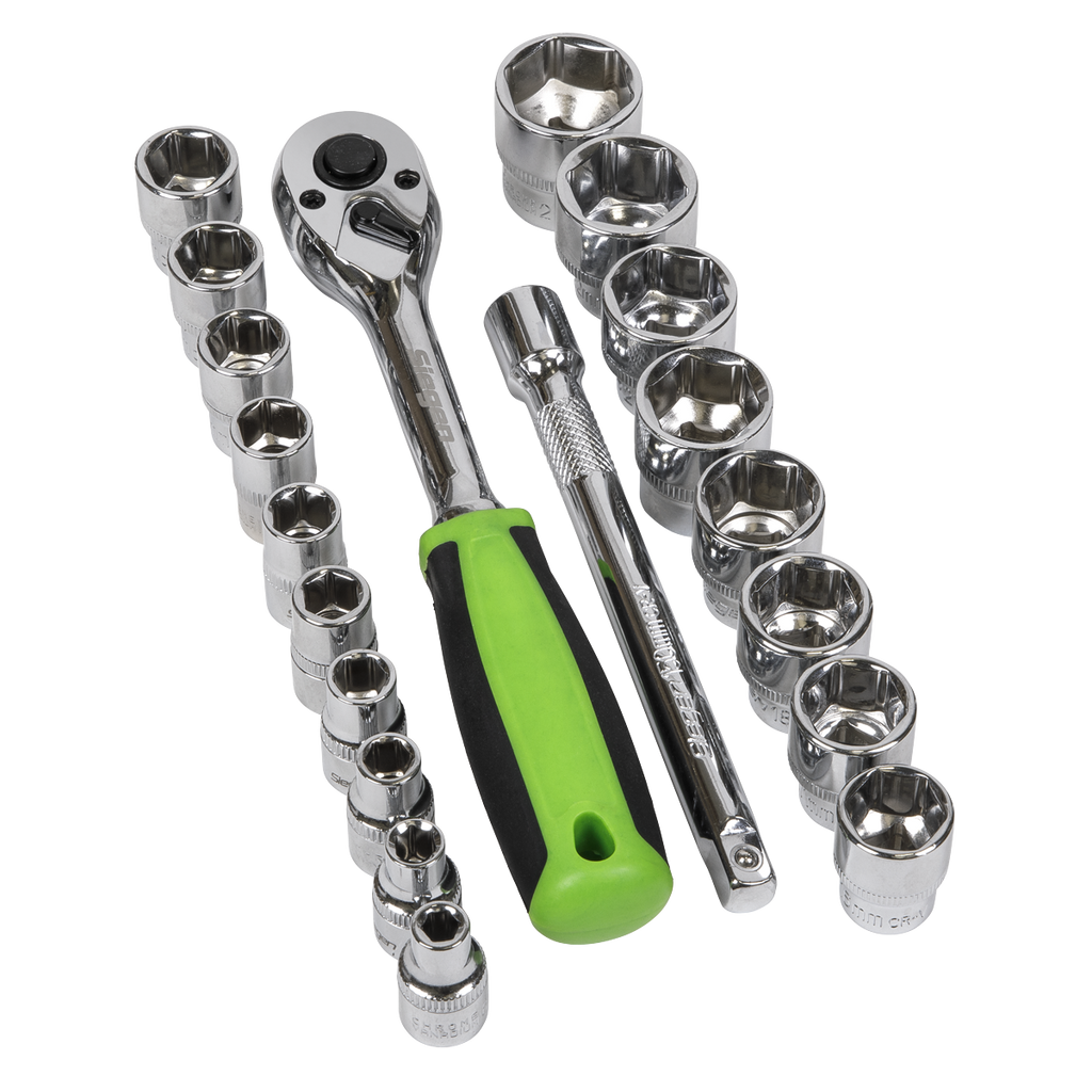 Socket Set 3/8"Sq Drive 19pc S01243