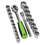 Socket Set 3/8"Sq Drive 19pc S01243