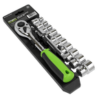 Socket Set 1/2"Sq Drive 12pc S01244