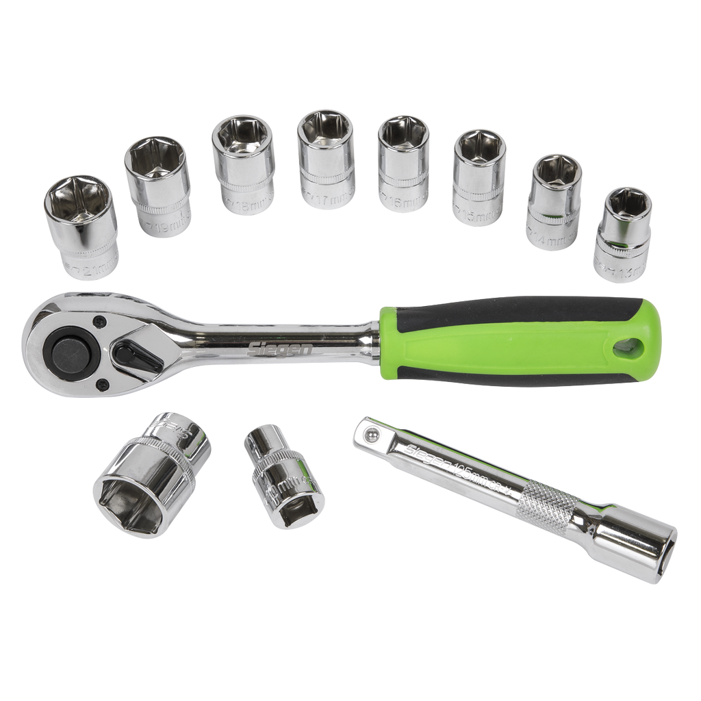 Socket Set 1/2"Sq Drive 12pc S01244