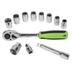 Socket Set 1/2"Sq Drive 12pc S01244