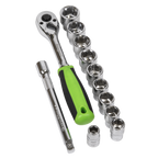 Socket Set 1/2"Sq Drive 12pc S01244