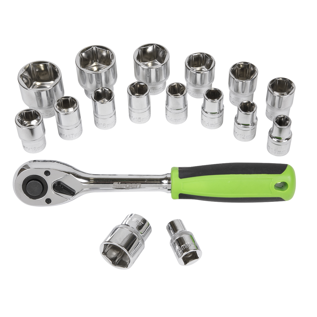 Socket Set 1/2"Sq Drive 17pc S01245
