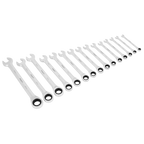Combination Ratchet Spanner Set 15pc S01247