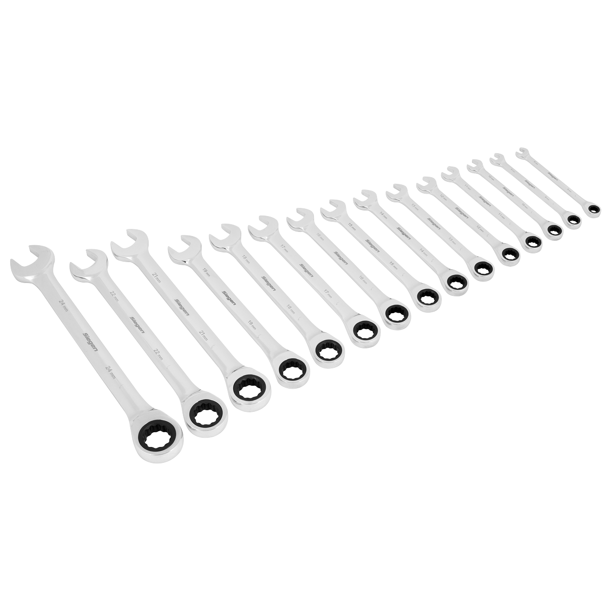 Combination Ratchet Spanner Set 15pc S01247