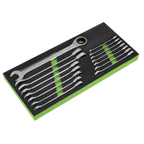 Combination Ratchet Spanner Set 15pc S01247