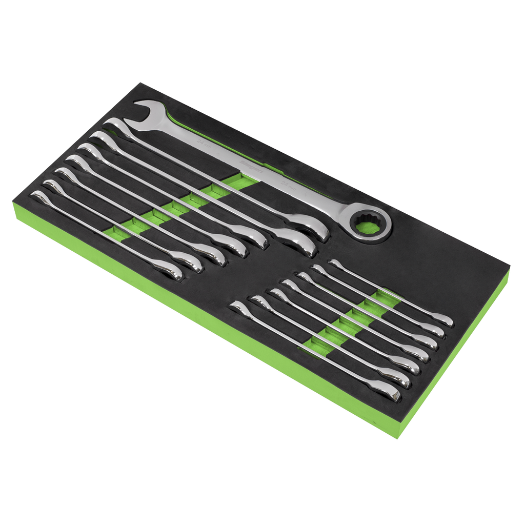 Combination Ratchet Spanner Set 15pc S01247