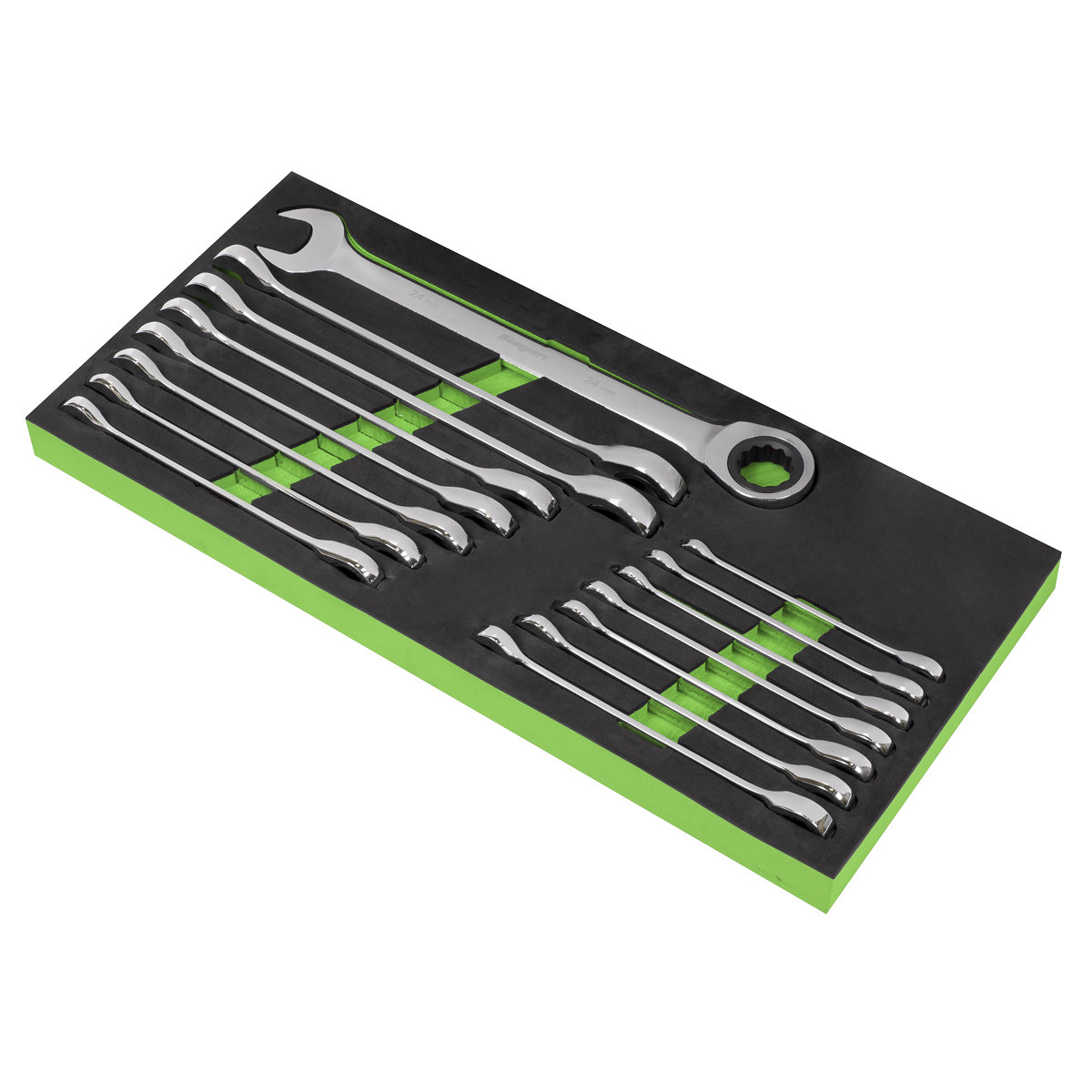 Combination Ratchet Spanner Set 15pc S01247