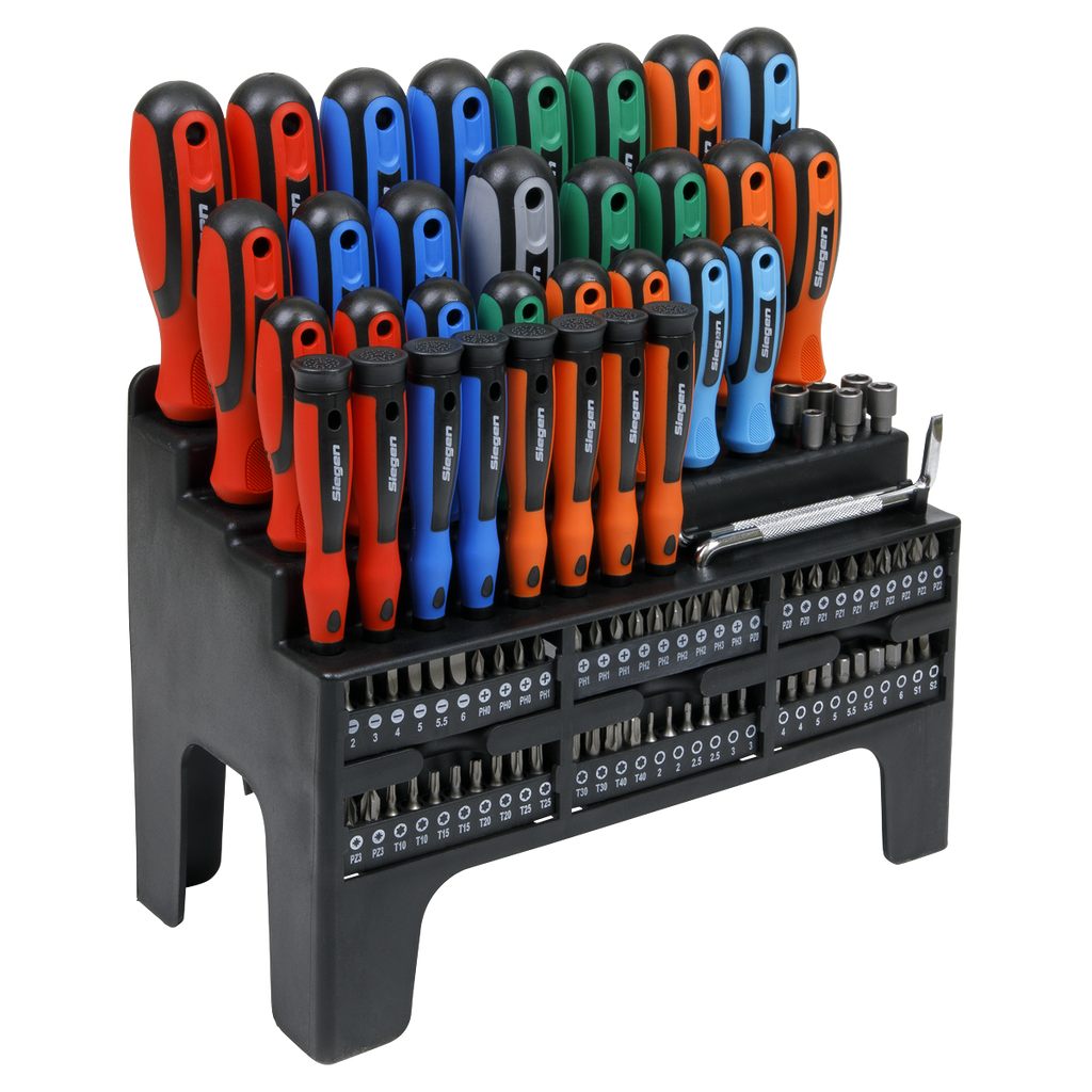 Screwdriver, Bit & Nut Driver Set 100pc S01248
