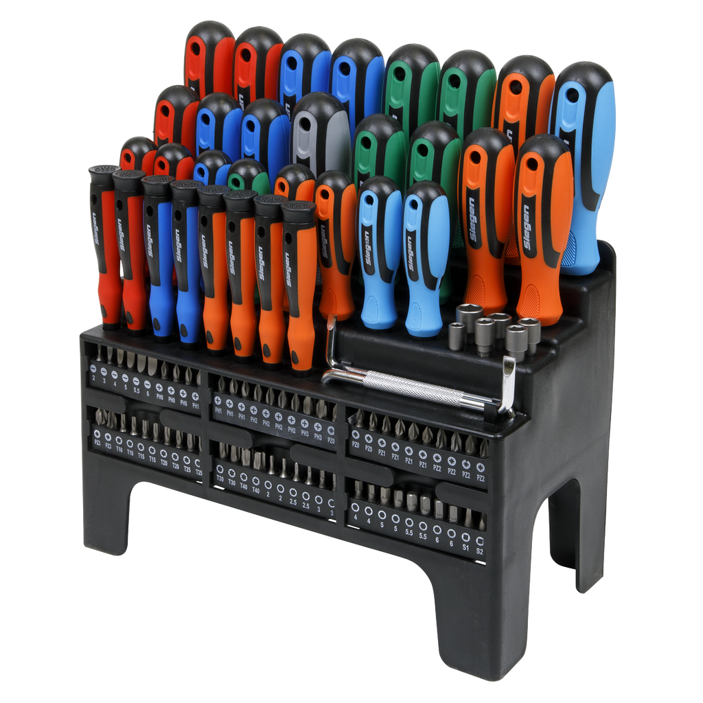 Screwdriver, Bit & Nut Driver Set 100pc S01248