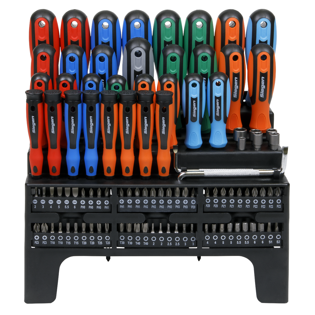 Screwdriver, Bit & Nut Driver Set 100pc S01248
