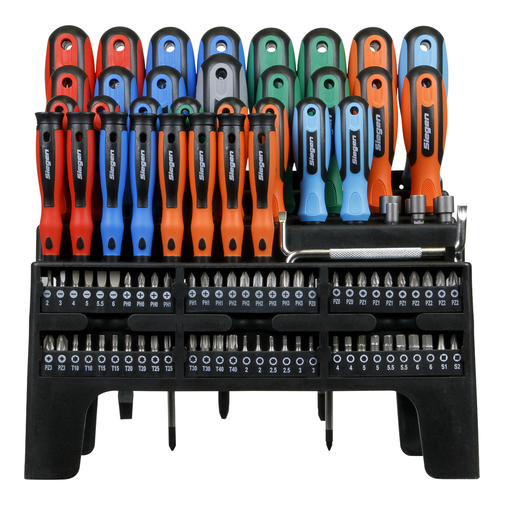 Screwdriver, Bit & Nut Driver Set 100pc S01248