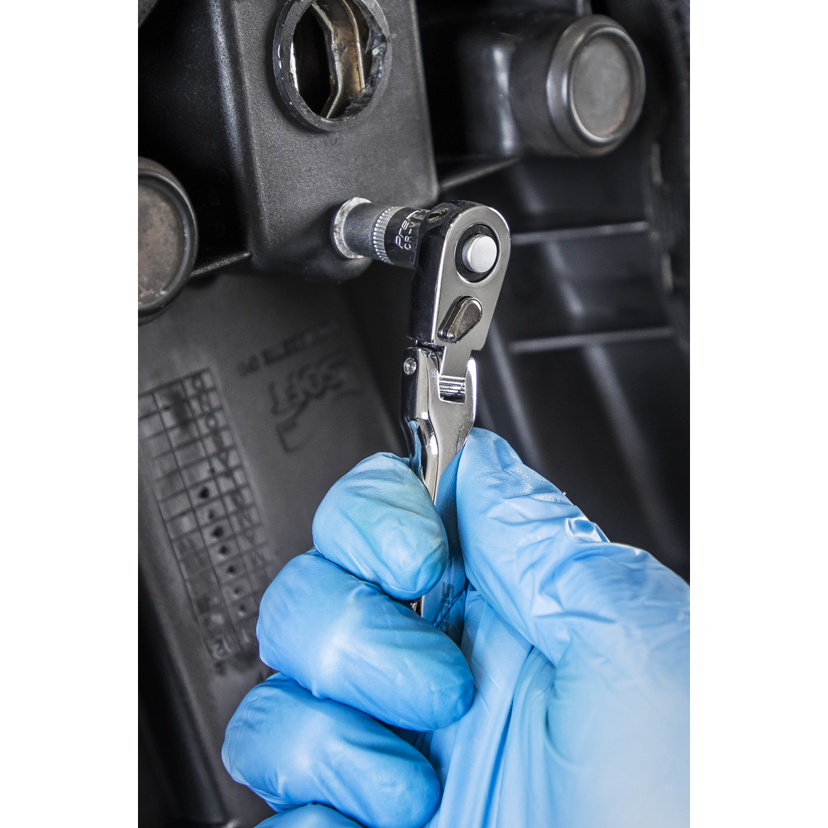 Micro Flexi-Head Ratchet Wrench 1/4"Sq Drive S01254
