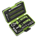Socket & Bit Set 1/4"Sq Drive 38pc S01255
