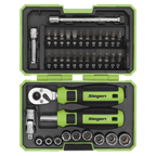 Socket & Bit Set 1/4"Sq Drive 38pc S01255