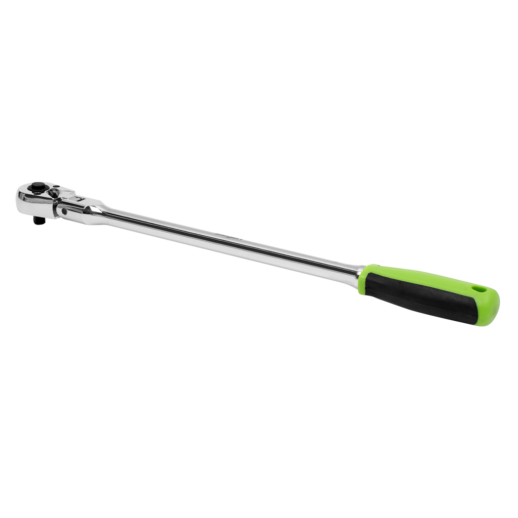 Extra-Long Flexi-Head Ratchet Wrench with Flip Reverse 1/4"Sq Drive S01257