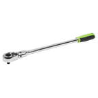 Extra-Long Flexi-Head Ratchet Wrench with Flip Reverse 1/4"Sq Drive S01257