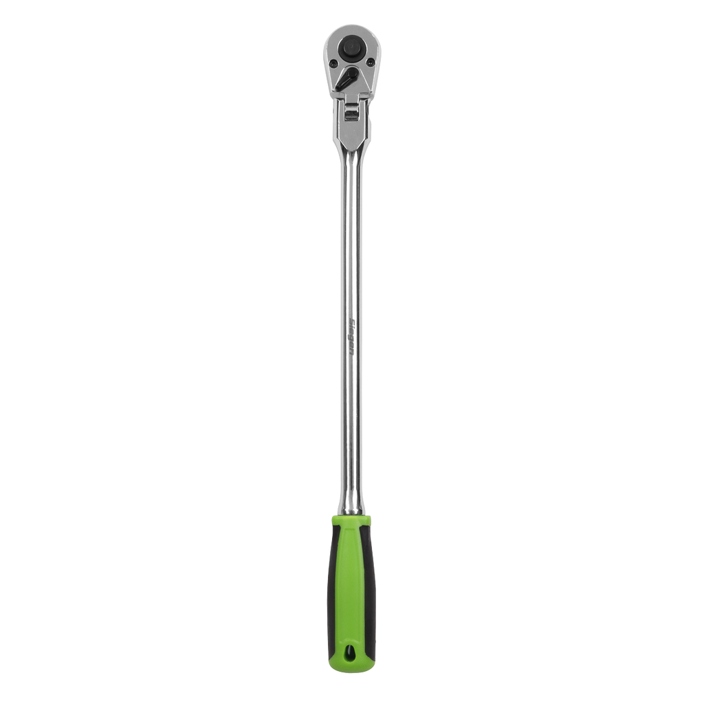 Extra-Long Flexi-Head Ratchet Wrench with Flip Reverse 1/4"Sq Drive S01257