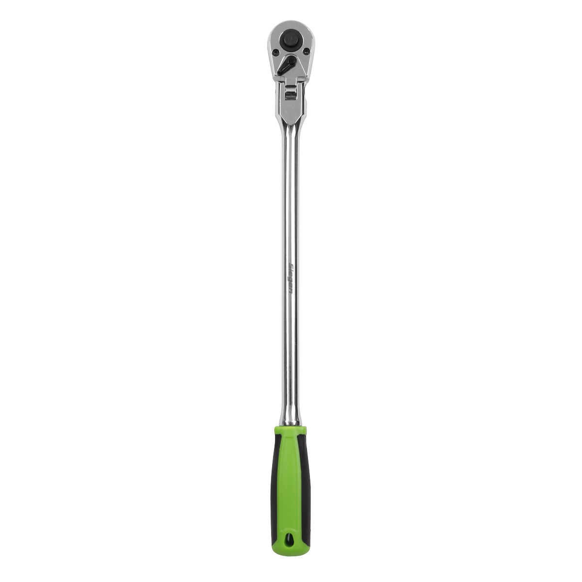 Extra-Long Flexi-Head Ratchet Wrench with Flip Reverse 1/4"Sq Drive S01257