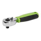 Stubby Ratchet Wrench with Flip Reverse 1/4"Sq Drive S01258