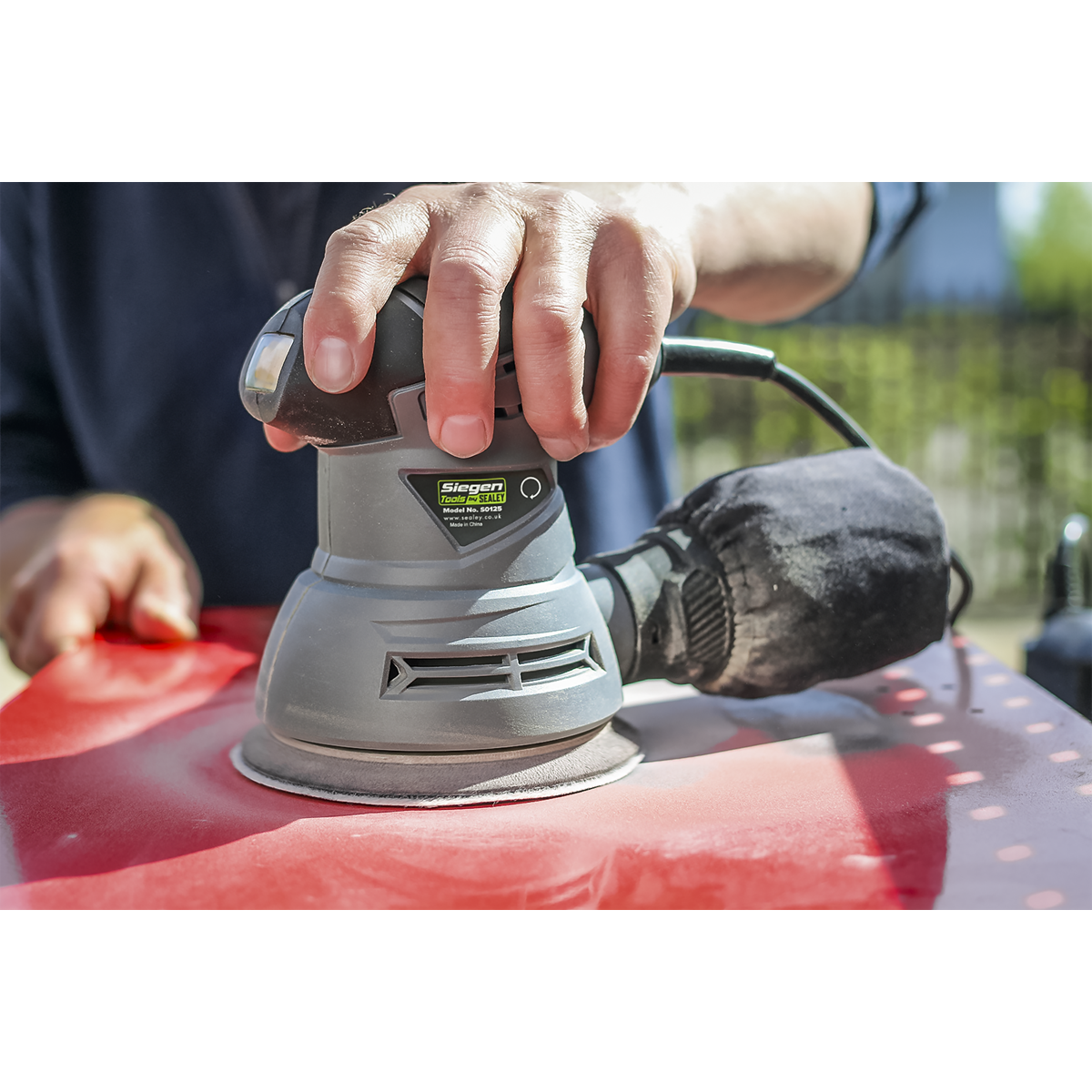 125mm Random Orbital Palm Sander 240W/230V S0125