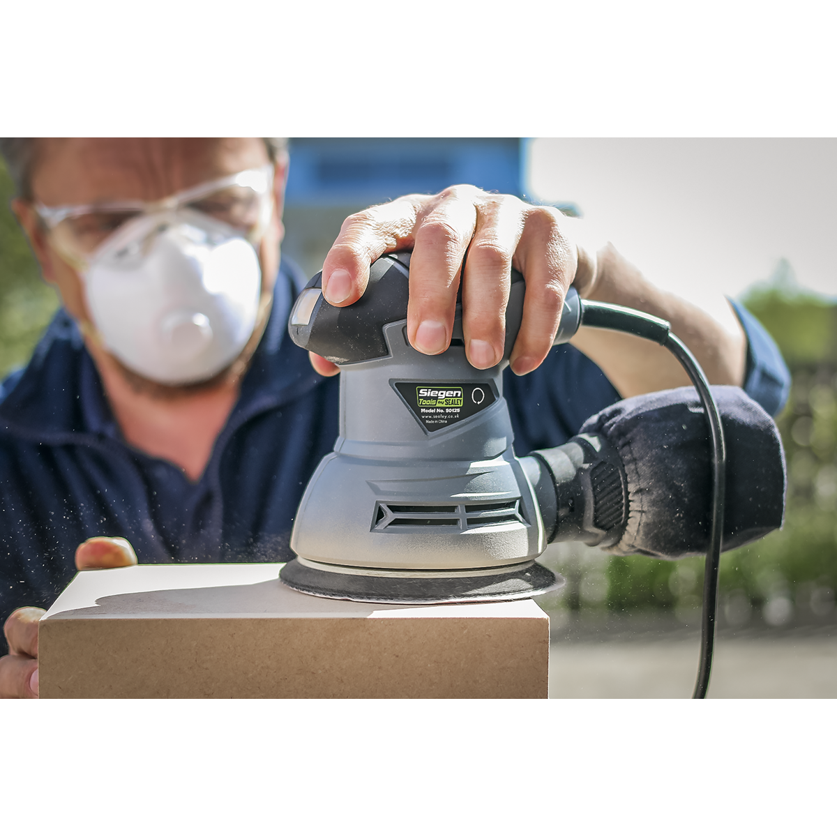 125mm Random Orbital Palm Sander 240W/230V S0125