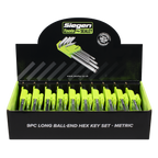 Long Ball-End Hex Key Set 9pc - Display Box of 10 S01263