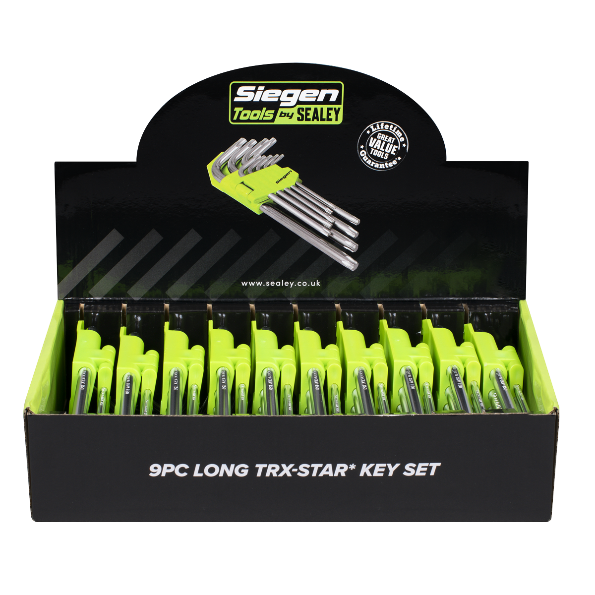 Long TRX-Star* Key Set 9pc - Display Box of 10 S01264