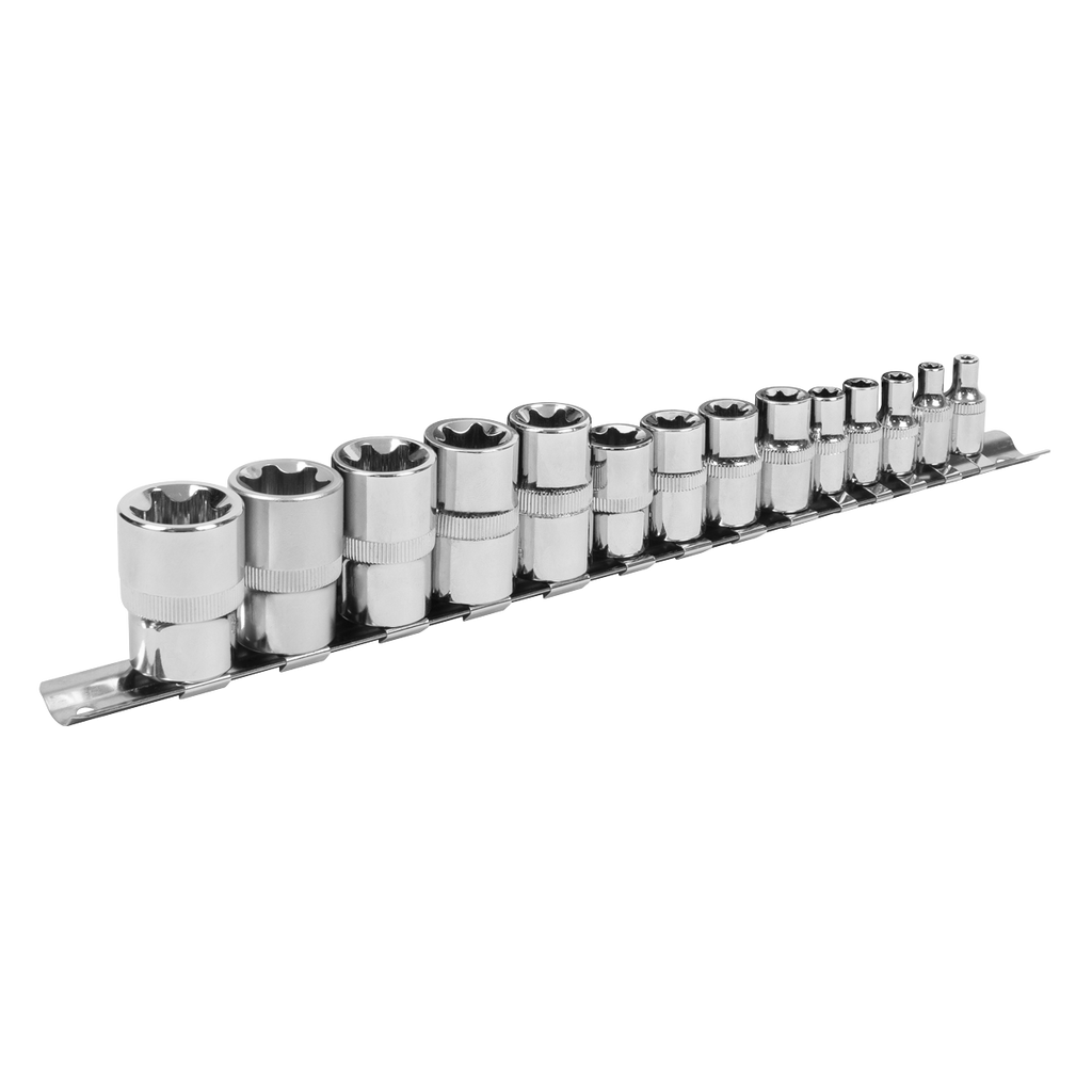 TRX-Star* Socket Set E4-E24 1/4", 3/8" & 1/2"Sq Drive 14pc S01265