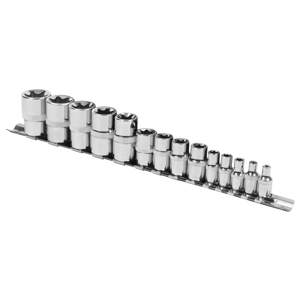 TRX-Star* Socket Set E4-E24 1/4", 3/8" & 1/2"Sq Drive 14pc S01265