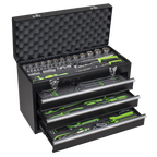Portable Tool Chest 3 Drawer with 98pc Tool Kit S01266
