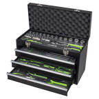 Portable Tool Chest 3 Drawer with 98pc Tool Kit S01266