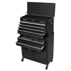 Topchest & Rollcab Combination 6 Drawer with 247pc Tool Kit S01267