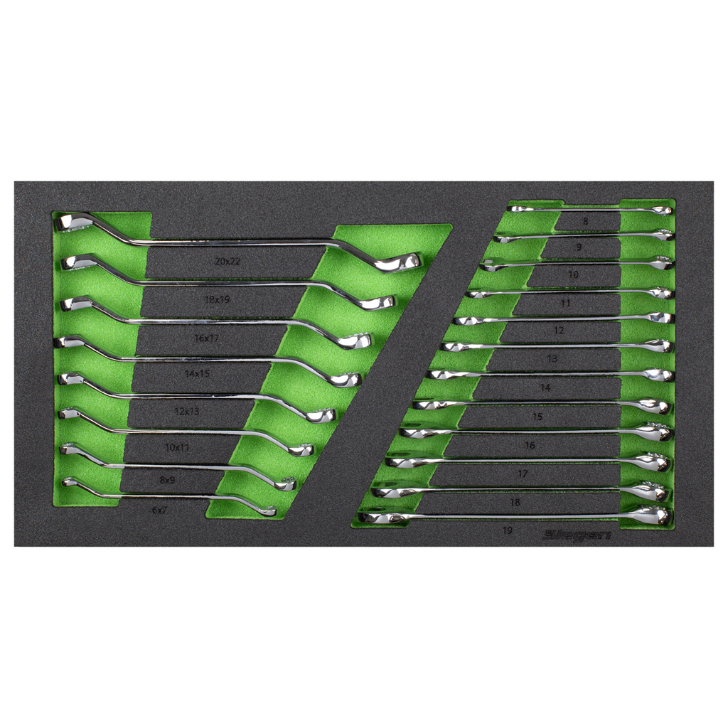 Combination & Deep Offset Spanner Set with Tool Tray 20pc S01273