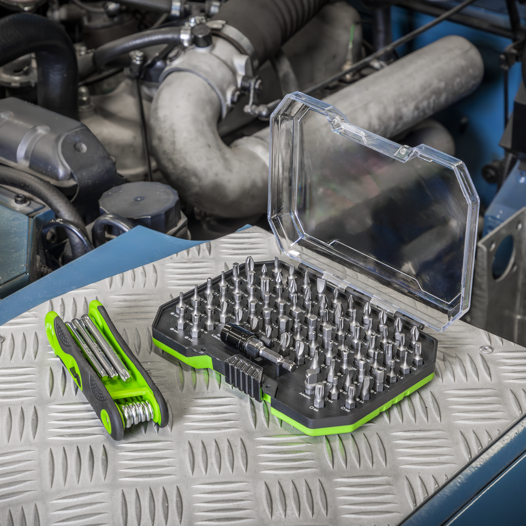 Specialised Bit Set & Folding Hex Keys with Tool Tray 170pc S01275