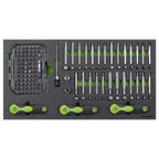 Specialised Bit Set & Folding Hex Keys with Tool Tray 170pc S01275