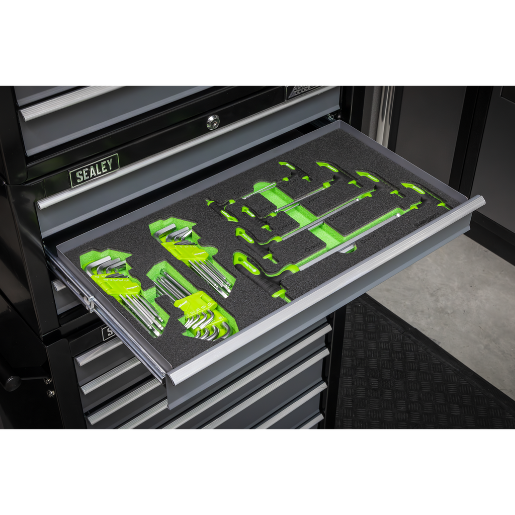 T-Handle & Standard Hex/TRX-Star* Key Set with Tool Tray 35pc S01280