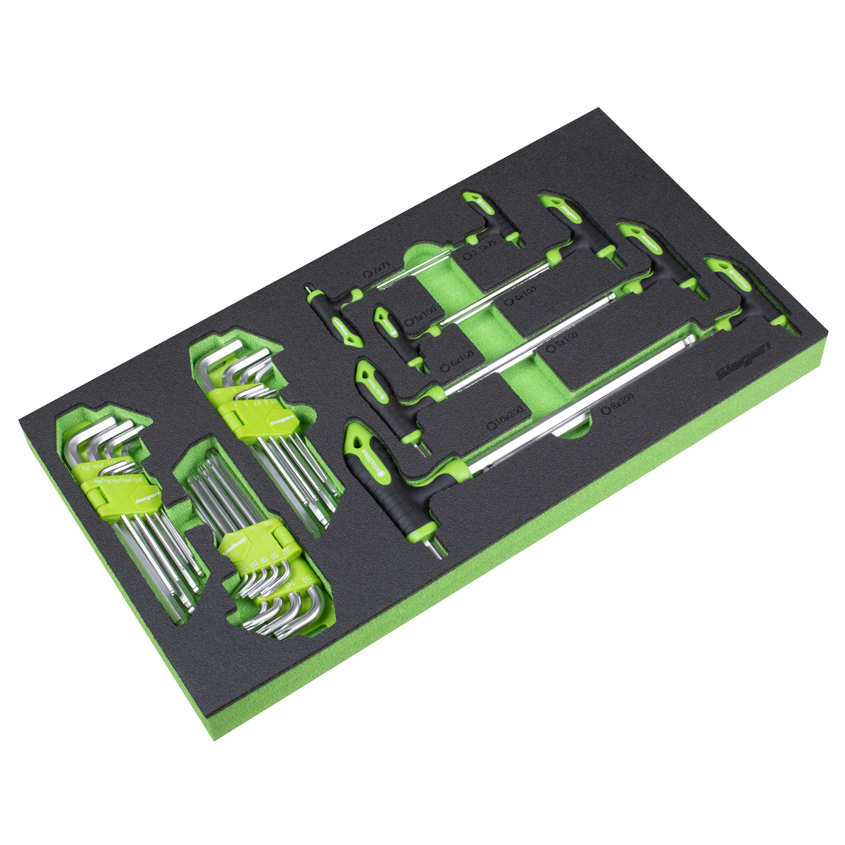 T-Handle & Standard Hex/TRX-Star* Key Set with Tool Tray 35pc S01280