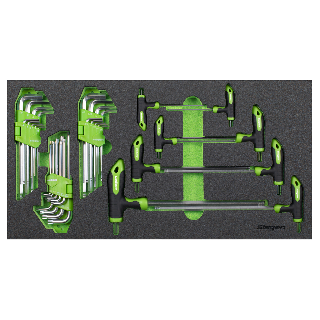 T-Handle & Standard Hex/TRX-Star* Key Set with Tool Tray 35pc S01280