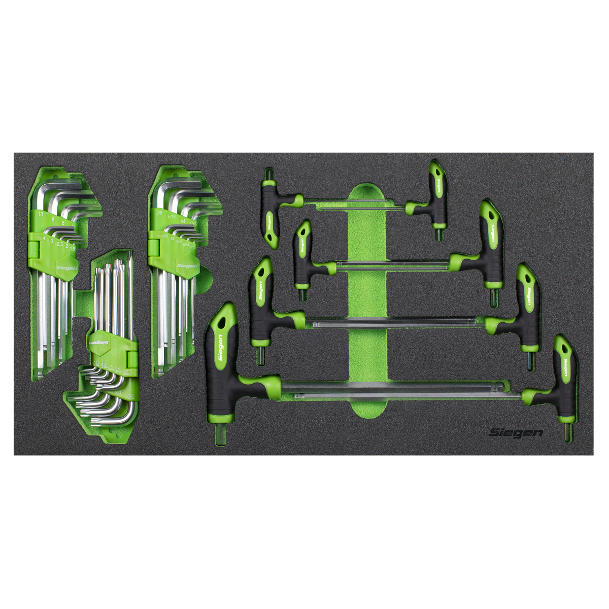 T-Handle & Standard Hex/TRX-Star* Key Set with Tool Tray 35pc S01280