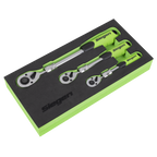 Extendable Ratchet Wrench Set 3pc S01285