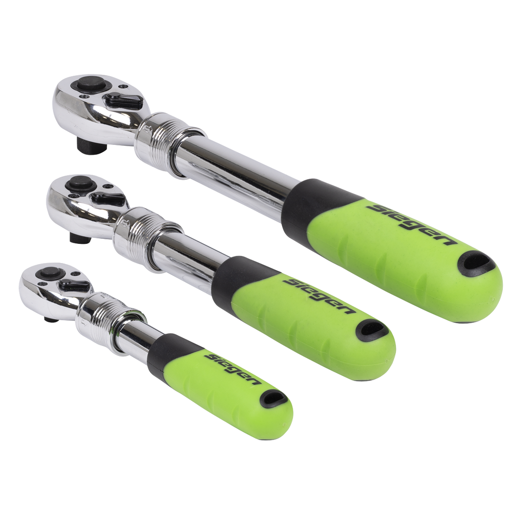 Extendable Ratchet Wrench Set 3pc S01285