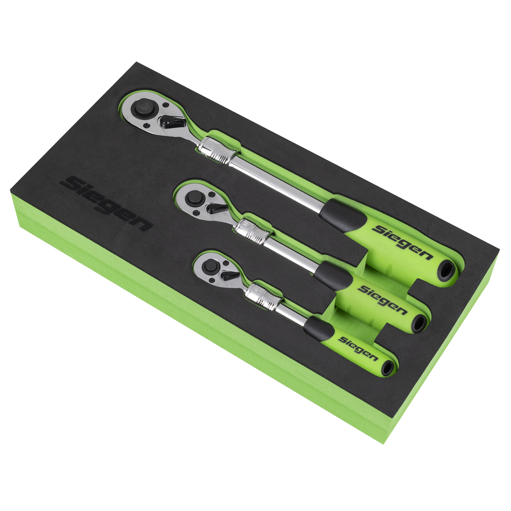 Extendable Ratchet Wrench Set 3pc S01285