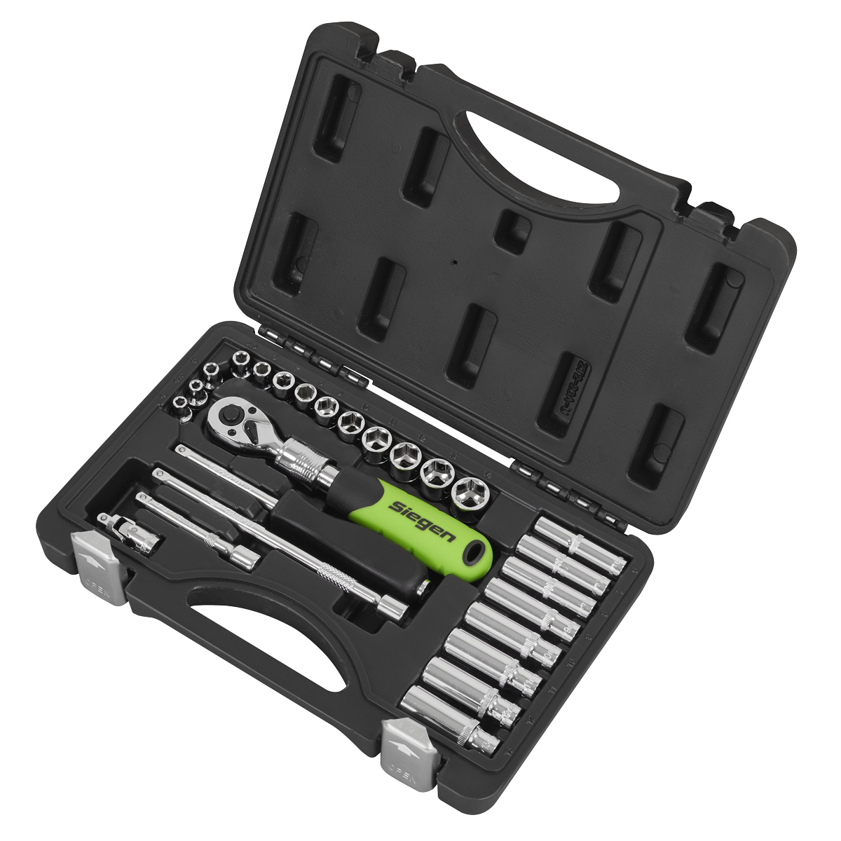 Extendable Ratchet Socket Set 1/4"Sq Drive 26pc S01286
