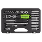 Extendable Ratchet Socket Set 1/4"Sq Drive 26pc S01286