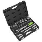 Extendable Ratchet Socket Set 1/2"Sq Drive 26pc S01288