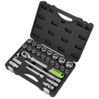Extendable Ratchet Socket Set 1/2"Sq Drive 26pc S01288