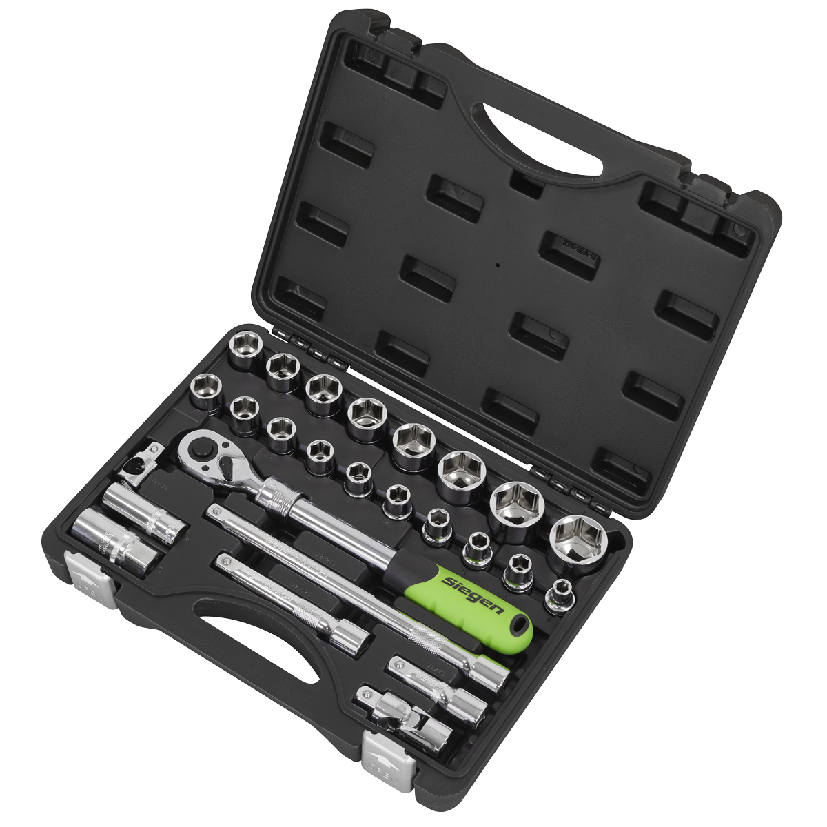 Extendable Ratchet Socket Set 1/2"Sq Drive 26pc S01288