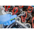 Ratchet Wrench Set with Flip Reverse 1/4"Sq Drive 5pc S01290