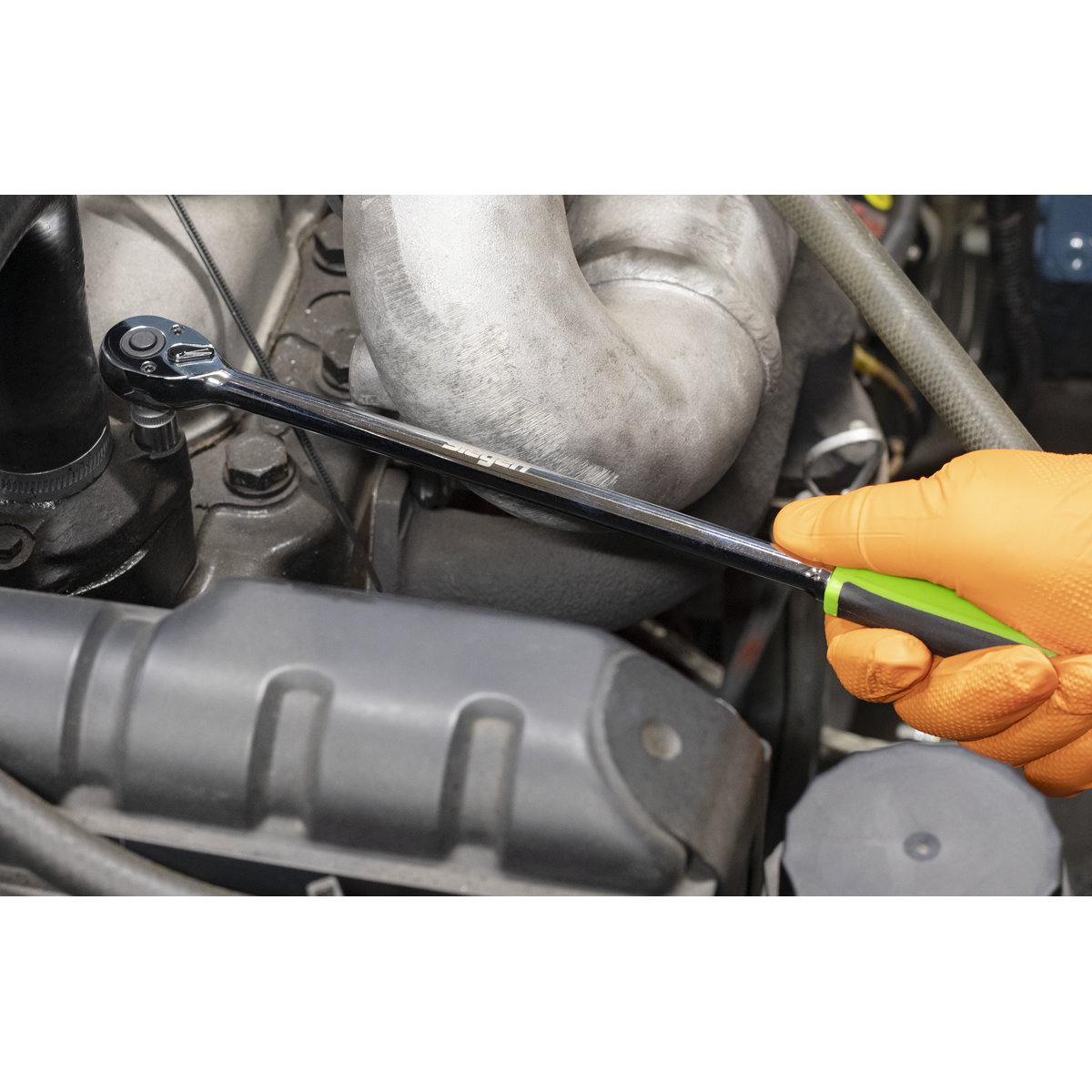 Ratchet Wrench Set with Flip Reverse 1/4"Sq Drive 5pc S01290